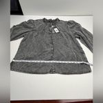 Rails  Camille Womens Size XXL Black‎ Acid Wash Long Sleeve Top Shirt Blouse NEW Photo 8