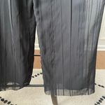 H&M  Black Peasant Style Wide Straight Leg Jumpsuit Strappy Back 4 Photo 4