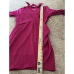 Black Tape Pink Ruched Satin Wrap Dress Size Medium Cocktail Special Occasion Photo 6