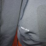 Nike pro quarter zip sweatshirt gray/black athletic size small workout top Photo 1