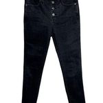 Madewell  Jeans Women 2 25" Black 10" High Rise Skinny Leg Button Fly Grunge Punk Photo 0