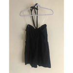 Wild Fable  Women’s black Terry Cloth halter Romper sz M Photo 1