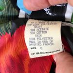 Mr. Mort Dress Black Red Floral Puff Sleeves Wedding Party Art Deco VTG… Size 8 Photo 12