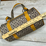 Timberland Leather Canvas Barrel Bag Purse Retro Style Double Straps Everyday Photo 7