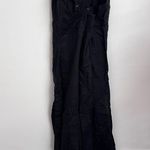 J.Crew  Cross Back Beach maxi Dress Black Linen Blend side slits lightweight XL Photo 2