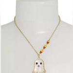 Betsey Johnson NWT  Ghost Necklace Photo 2