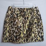 Nine West Jacquard Mini Skirt Leopard Print NWT Size L Photo 5
