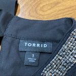 Torrid  Size 1 Choker Neck Black Sexy Top Blouse Photo 10