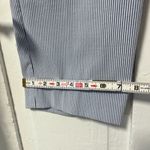 Chico's Juliet Stripe Nautical Blue and white mid Rise cropped pants size 8 Photo 8