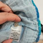 Time & Tru Blue Green Plaid Sleeveless Button Down Tank Top Cotton Blouse Sz M Size M Photo 6