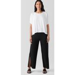 Eileen Fisher NWOT Fine Jersey Crew Neck Box-Top in White, M Photo 1