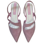 Franco Sarto  Pink Women’s Ballet Pointed Toe Sling Back leather Flats Size 7 Photo 3