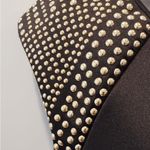 Marilyn Monroe Black Back Zip Gold Studded Sheath Dress Size M Photo 1