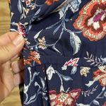 Old Navy  Halter Maxi Dress Womans Large Blue Sleeveless Floral Vacation Cottage Photo 5