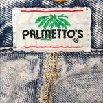 Palmetto's Vintage 1980s Acid Wash High Rise Denim Mini Skirt size 9 Blue Photo 2