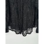 Torrid Black Lace Gothic Button Up Long Sleeve Blouse Size 3 (3X) Witchy Top Photo 2