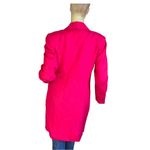 COURTENAY VINTAGE 1980'S PINK LINEN BLEND KNEE LENGTH BLAZER JACKET (10) Photo 4