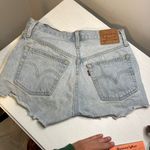 Levi's 501 Button Fly Denim Jean Shorts Cutoffs High Waisted Rise Festival 26 Photo 4