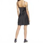 BP Cowl Neck Satin Minidress BLACK XXS Photo 5