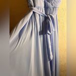 Kennedy Blue Blue Sleeveless Maxi Gown with Plunge Neckline for Weddings Photo 4