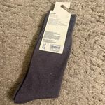 Aerie  Dark Gray Glitter Sparkle Christmas Holiday Crew Socks Photo 2