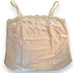 Victoria's Secret Vintage 80s Gold Label VS Baby Pink Scalloped Lace Eyelet Cami Photo 7