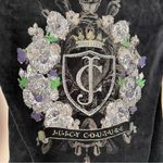 Juicy Couture  Black‎ Velour Bling Zip Hoodie From 2012 Made In U.S. SIZE MEDIUM Photo 4