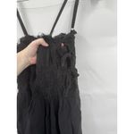 A Ren. Midi Dress Women Medium Black Whimsigoth Grunge Retro Hobo Lagenlook Art Photo 5