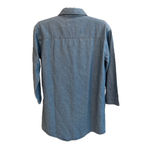 Orvis  denim long sleeved button up shirt dress, EUC size S Photo 9