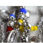 Premier Designs NWOT  JESS Colorful Beads Multi Strand Crystal Teardrop Necklace Photo 5