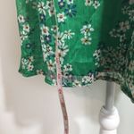 Xhilaration Green Floral Cold Shoulder Chiffon Ruffle Dress Photo 5