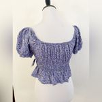 Arizona Jeans Arizona Jean Company Purple Flutter Sleeve Crop Top Photo 1