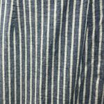 CHAPS  Blue White Striped Linen Blend Wrap Midi Skirt Ruffle Tie Waist Beach Med Photo 11