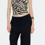 H&M  Black Patterned Top Photo 0