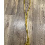 NWT Braided Crystal Necklace In Mustard Yellow Org $88 Photo 0