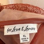 For Love & Lemons Bustier Tulle Gown | Boned, Ruffle-Hem - Rust Photo 8