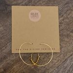 Goldie Lockes jewelry gold hoop earrings African brass beads made in Maine new Photo 0