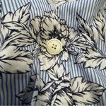 Tommy Hilfiger Light Blue Floral Midi/Maxi Striped Flutter Sleeve Dress Size 16 Photo 5