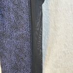 CALIA by Carrie Underwood Leggings Black Blue Snake Print Mesh Panel XS Photo 3