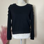 Betsey Johnson • performance sweatshirt with laced shoulder Photo 7