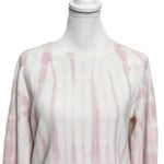 White + Warren Dip Dye Crew Neck Sweater Pink Cotton Blend Women’s Size Small Photo 5
