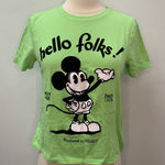 ZARA Disney Mickey Mouse Hello Folks TopGraphic front and back silly symphonies Photo 0