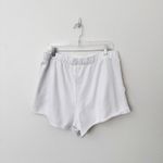 Aerie [] White High Rise Beach Party Pull On Sweatshorts Dolphin Hem Size Large L Photo 2