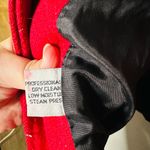 Vintage Portrait Red Wool Blend Sweater Cuff Button Front Jacket Size Medium Photo 8