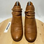 Frye  Naomi Pickstitch Shootie Heeled Leather Whiskey Ankle‎ Bootie - Size 6B Photo 2