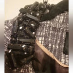 J.Crew  Collection Grey Contessa Embellished Collar Tweed Blazer Jacket  Size 4 Photo 4