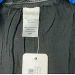 l*space L* Black Silver Trim Embroidered Boho Lynnie Tunic Dress Size Small NWT Photo 4