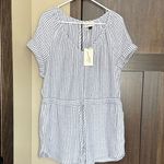 Universal Threads Universal Thread Women's Striped Short Sleeve Romper Size Medium NWT Photo 7
