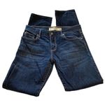 Abercrombie & Fitch  Medium Rise Straight Leg Dark Wash Jeans Denim Size 24/00 Photo 9