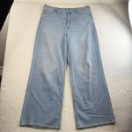 American Eagle  16 Long 16T Jean Curvy Super High Waisted Baggy Straight Strigid Photo 1